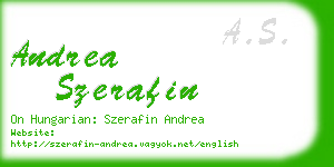 andrea szerafin business card